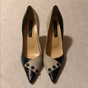 Constança Basto Black and Cream Women Shoes